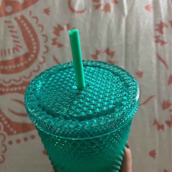 NWT! STARBUCKS mint Gradient studded tumbler set + keychain/ornament (3) - Picture 4 of 11